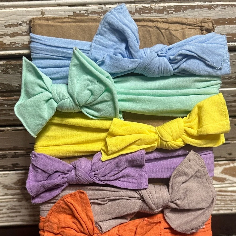 Kids Bow Headband Set - Assorted Colors
